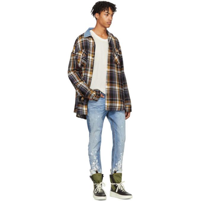 fear of god flannel denim collar