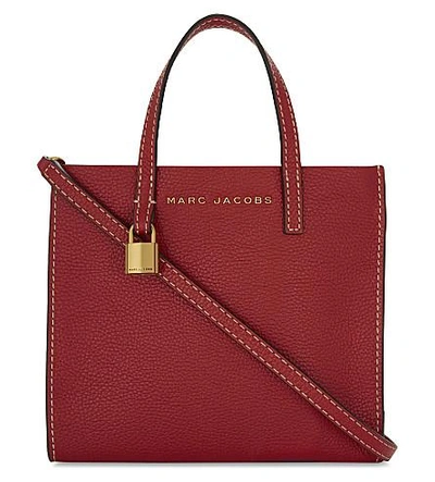 Shop Marc Jacobs Mini Grind Tote Bag In Red