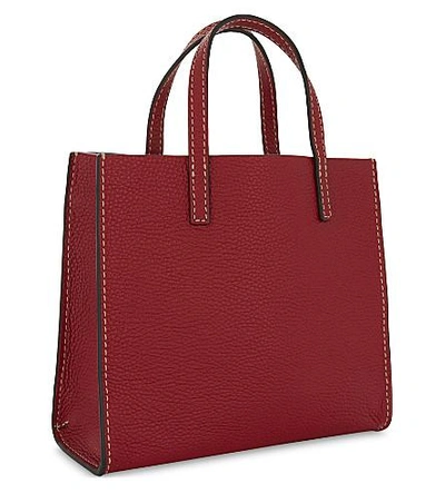 Shop Marc Jacobs Mini Grind Tote Bag In Red