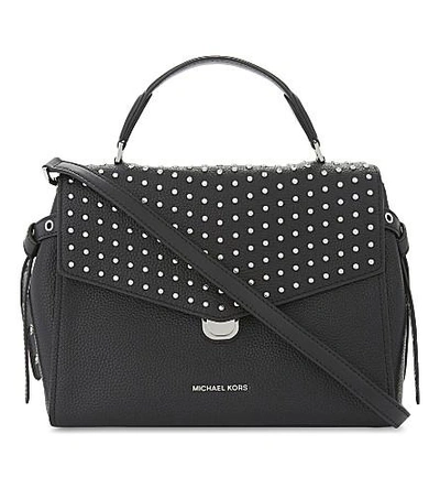 Michael kors bristol 2024 studded leather satchel
