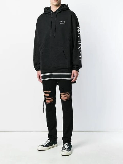 Shop Rta Ripped Skinny Jeans In Black