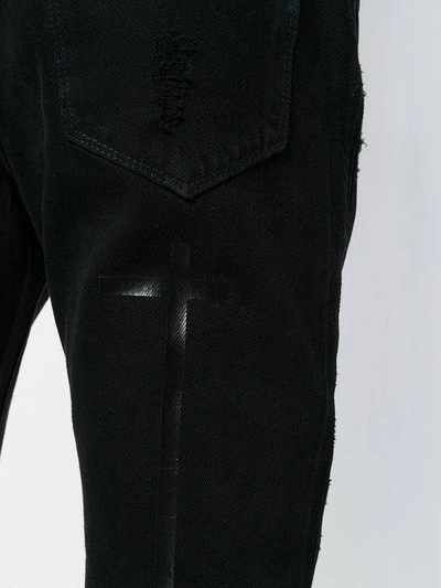 Shop Rta Ripped Skinny Jeans In Black