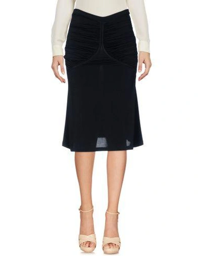 Shop Just Cavalli Knee Length Skirt In Black