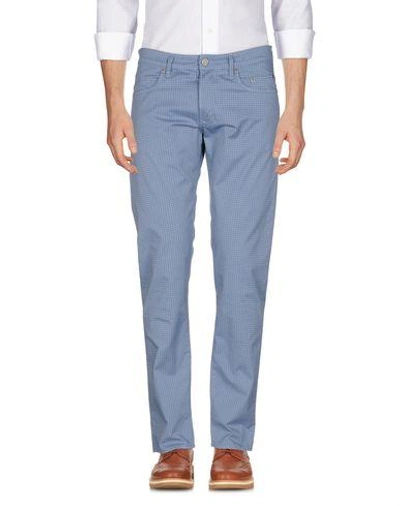 Shop Siviglia Man Pants Slate Blue Size 31 Cotton, Elastane