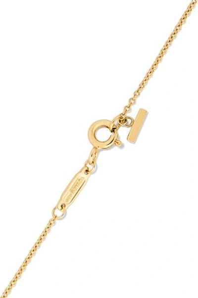 Shop Tiffany & Co T Smile 16-18" 18-karat Gold Diamond Necklace