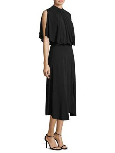 Shop Trina Turk Harlyn Popover Midi Dress In Black
