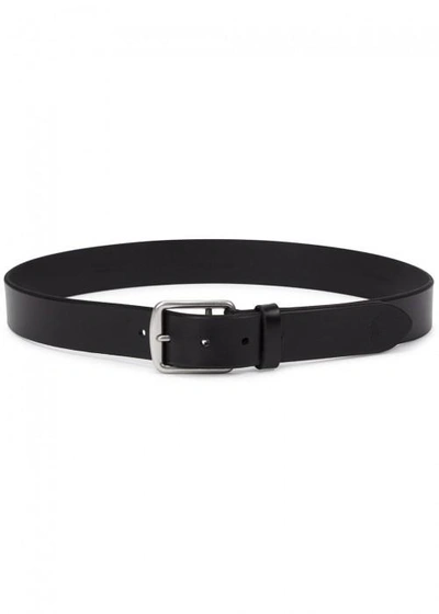 Shop Polo Ralph Lauren Black Leather Belt