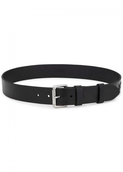 Shop Polo Ralph Lauren Black Leather Belt