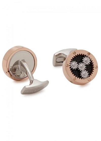 Shop Deakin & Francis Planetary Rose Gold-plated Cufflinks