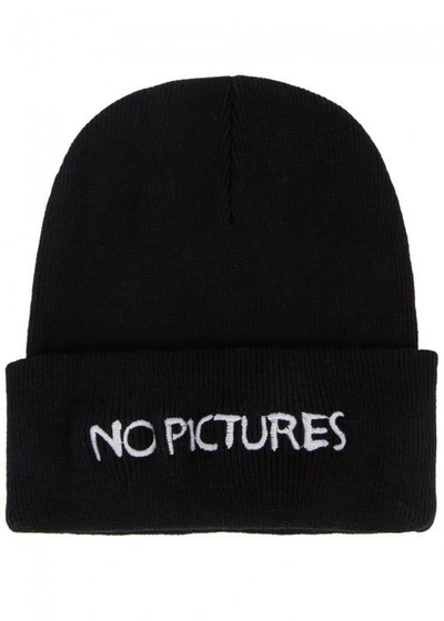 Shop Nasaseasons No Pictures Black Knitted Beanie