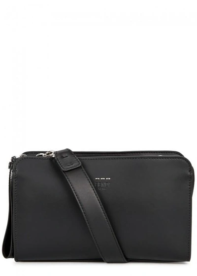 Shop Fendi Black Leather Shoulder Bag