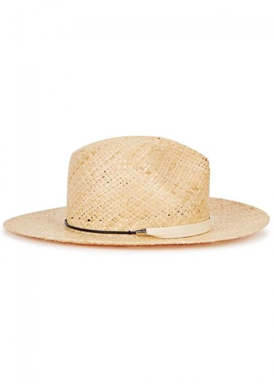 Shop Rag & Bone Raffia Wide-brim Fedora In Black