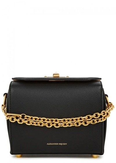 Shop Alexander Mcqueen Box Bag 19 Black Leather Bag