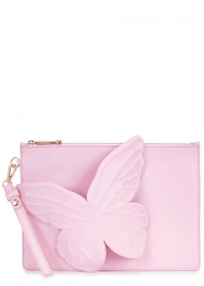 Shop Sophia Webster Flossy Light Pink Leather Pouch
