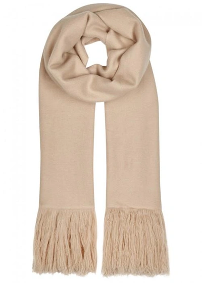 Shop Isabel Marant Carlyn Sand Cashmere Scarf In Beige