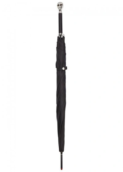 Shop Alexander Mcqueen Black Skull-handle Umbrella