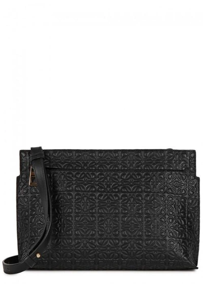 Shop Loewe Black Leather Cross-body Bag