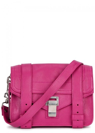 Shop Proenza Schouler Ps1 Mini Pink Leather Satchel