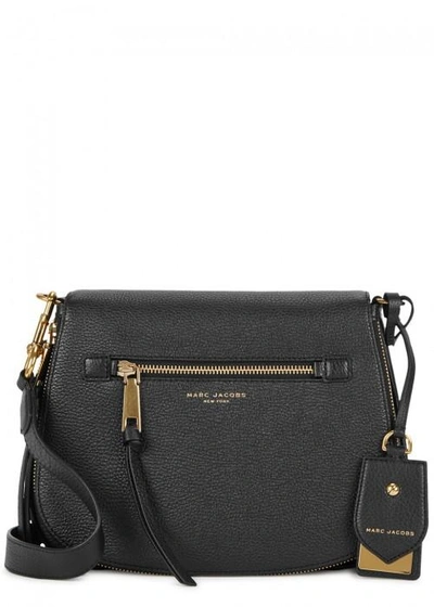 Shop Marc Jacobs Recruit Nomad Black Leather Cross-body Bag