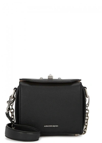 Shop Alexander Mcqueen Box Bag 15 Black Leather Bag