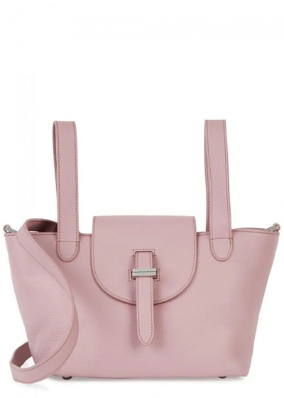 Shop Meli Melo Thela Mini Mauve Leather Tote