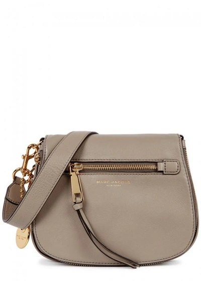 Shop Marc Jacobs Recruit Small Leather Shoulder Bag In Natural