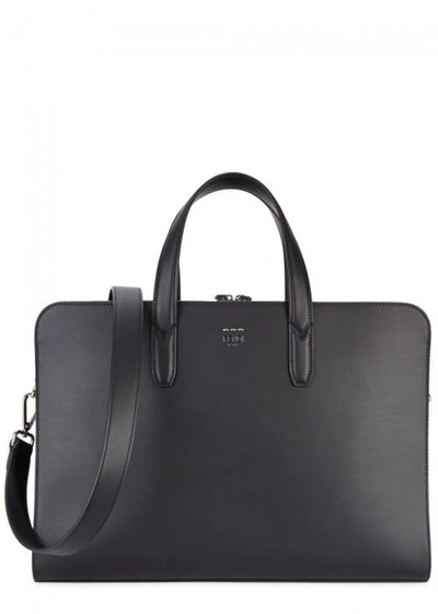 Shop Fendi Black Leather Briefcase