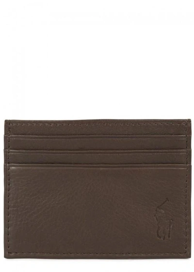 Shop Polo Ralph Lauren Brown Leather Card Holder