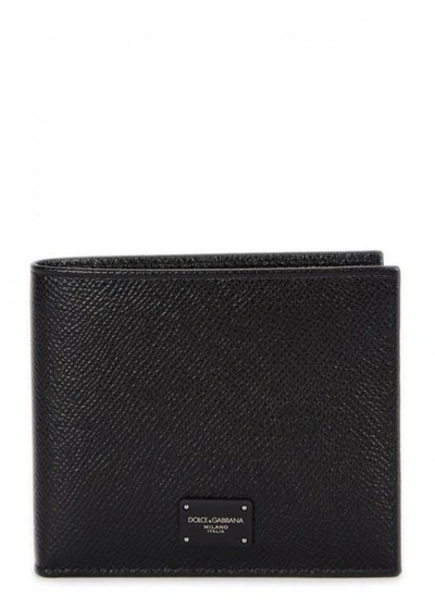 Shop Dolce & Gabbana Black Saffiano Leather Wallet