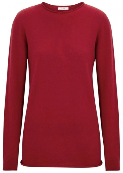 Shop The Row Nolita Red Cashmere And Silk Jumper