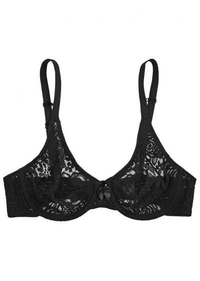 Shop Wacoal Halo Lace Black Underwired Bra