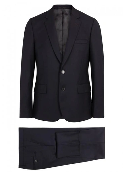 Shop Paul Smith Soho Slim-fit Wool Travel Suit In Navy