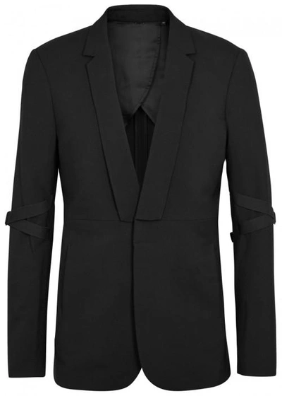 Shop Helmut Lang Black Wool Blazer