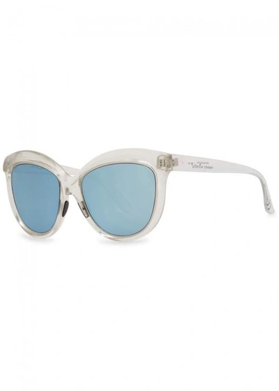 Shop Italia Independent Cat-eye Sunglasses In Crystal