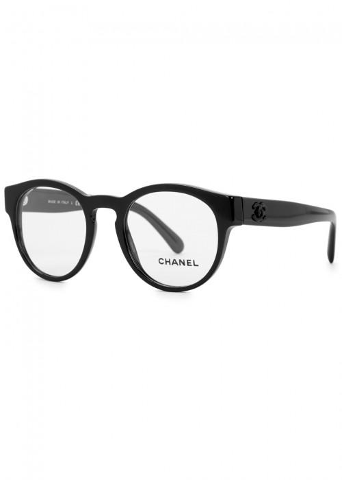 chanel round frame glasses
