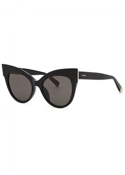 Max Mara Anita Black Cat-eye Sunglasses | ModeSens