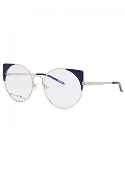 Shop For Art's Sake Brisky Cat-eye Optical Glasses In Blue