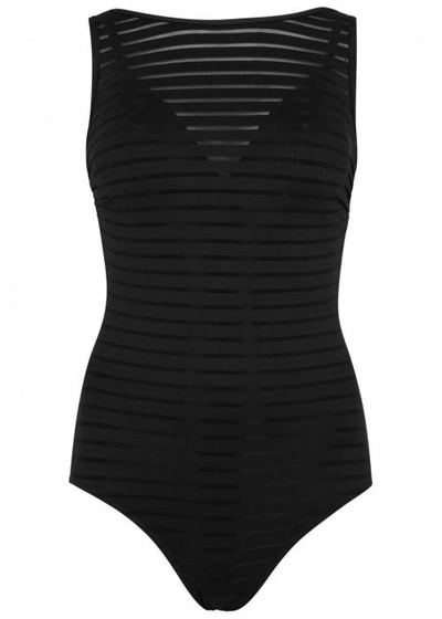 Shop Jets By Jessika Allen Parallels Black Striped Swimsuit