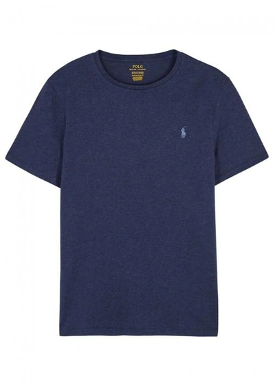 Shop Polo Ralph Lauren Navy Slim Cotton T-shirt