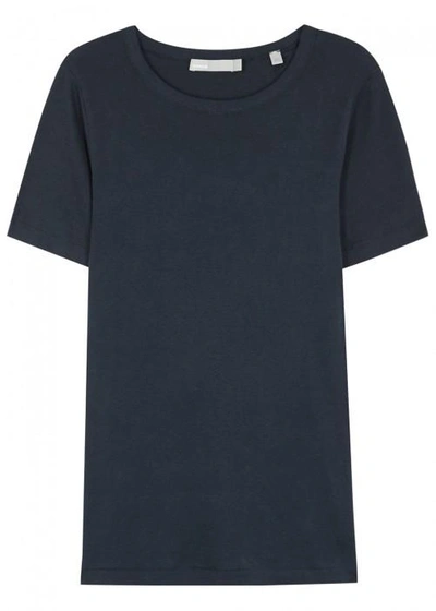 Shop Vince 70s Navy Pima Cotton T-shirt