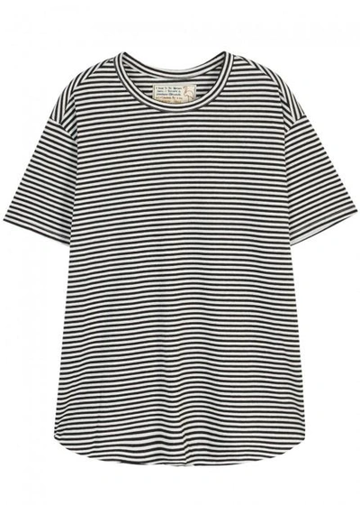 Shop Sandrine Rose The Vintage Striped Cotton T-shirt In White