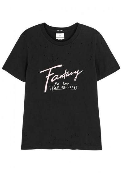Shop Ksubi Fantasy Back To Black T-shirt