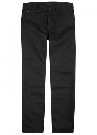 Shop Polo Ralph Lauren Sullivan Black Slim-leg Jeans