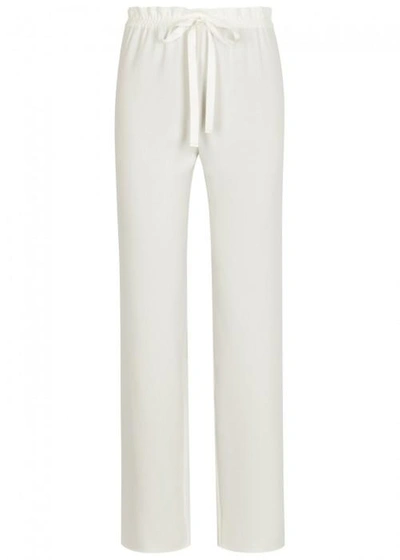 Shop The Row Paco Ivory Straight-leg Trousers