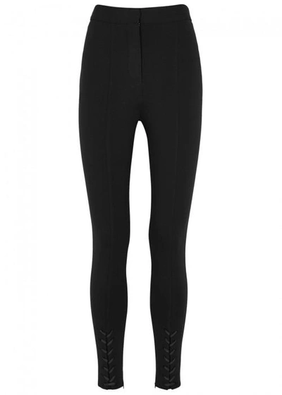 Shop Altuzarra Bennet High-waisted Skinny Trousers In Black