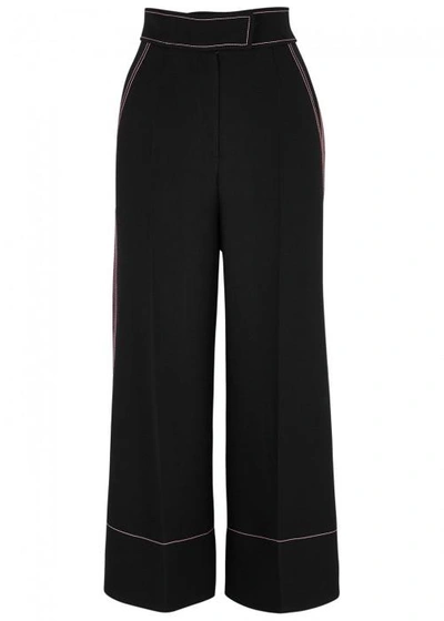 Shop Roksanda Hasani Cropped Wide-leg Trousers