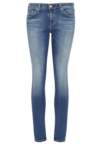 Shop Ag The Legging Blue Skinny Jeans In Denim
