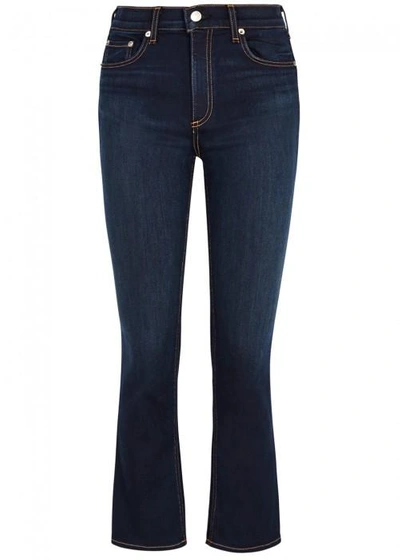 Shop Rag & Bone Hana Dark Blue Bootcut Jeans