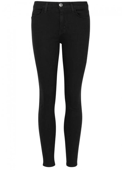Shop Current Elliott The Stiletto Cropped Skinny Jeans In Black