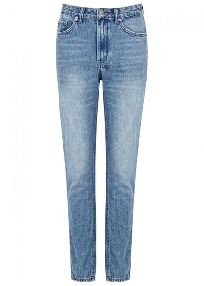 Shop Ksubi The Slim Pin Rewind Jeans In Blue